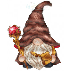 Stickvorlage Les Petites Croix De Lucie - Wizard Gnome