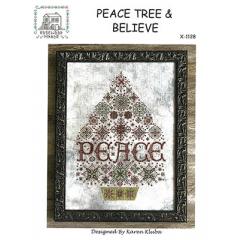 Stickvorlage Rosewood Manor Designs - Peace Tree & Believe
