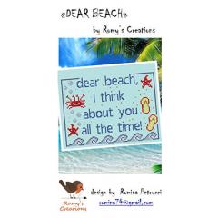 Stickvorlage Romys Creations - Dear Beach