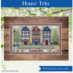 Stickvorlage Shannon Christine Designs - House Trio