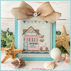 Stickvorlage Country Cottage Needleworks - Beach Boardwalk - Bike Shop