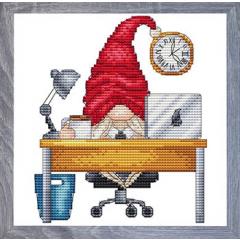 Stickvorlage Les Petites Croix De Lucie - Gnome At Work (Ausverkauf)