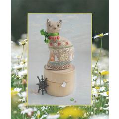 Stickvorlage Cotton Pixels - 3D Summer Cat