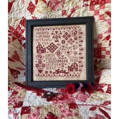 Stickvorlage Pansy Patch Quilts & Stitchery - Red Bunny Sampler