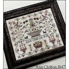Stickvorlage The Scarlett House - Ann Chilton 1847