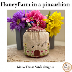 Stickvorlage MTV Designs - Honeyfarm In A Pincushion