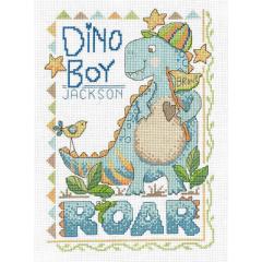 Stickvorlage Imaginating - Dino Boy Birth Record