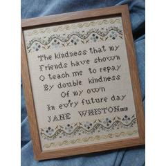 Stickvorlage Mojo Stitches - On Kindness - Jane Whiston 1818