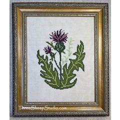 Stickvorlage Three Sheep Studio - Scottish Thistle