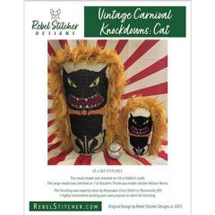 Stickvorlage Rebel Stitcher Designs - Carnival Knockdown Cat