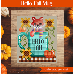 Stickvorlage Shannon Christine Designs - Hello Fall Mug