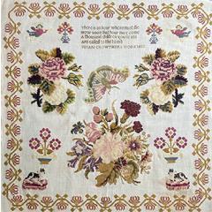 Stickvorlage From the Heart - Susan Crowthers 1853 Sampler