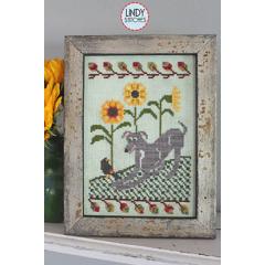 Stickvorlage Lindy Stitches - Romping In The Sunflowers