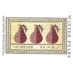 Stickvorlage Artful Offerings - Winter Pears