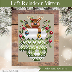 Stickvorlage Shannon Christine Designs - Left Reindeer Mitten