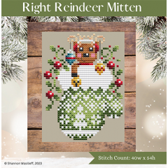 Stickvorlage Shannon Christine Designs - Right Reindeer Mitten