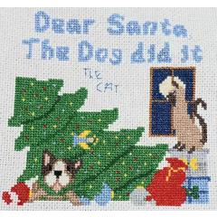 Stickvorlage Sister Lou Stitches - Dear Santa