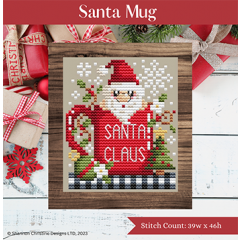 Stickvorlage Shannon Christine Designs - Santa Mug