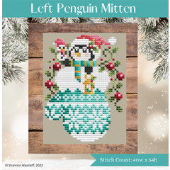 Stickvorlage Shannon Christine Designs - Left Penguin Mitten