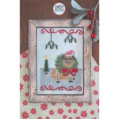 Stickvorlage Lindy Stitches - Posing In The Mistletoe