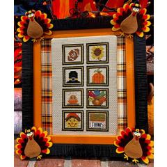 Stickvorlage Pickle Barrel Designs - Thanksgiving Stamp