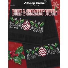 Stickvorlage Stoney Creek Collection - Holly & Ornament Towels