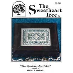 Stickvorlage The Sweetheart Tree - Blue Sparkling Jewel Box (w/emb)
