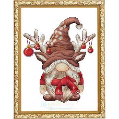 Stickvorlage Les Petites Croix De Lucie - Reindeer Gnome