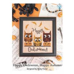 Stickvorlage Luminous Fiber Arts - Happy Owloween, Happy Autumn