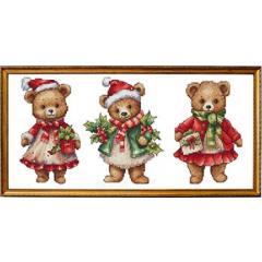 Stickvorlage Les Petites Croix De Lucie - Christmas Bears