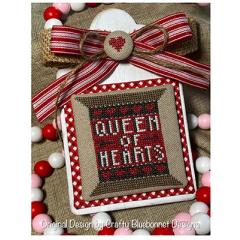 Stickvorlage Crafty Bluebonnet Designs - Queen Of Hearts Spool