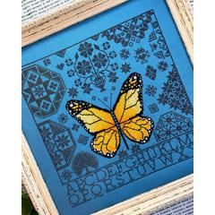 Stickvorlage Yasmins Made With Love - Monarch Butterfly