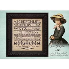 Stickvorlage Hands Across The Sea Samplers - Ann Campion 1845