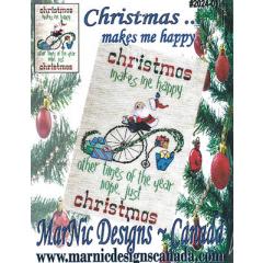 Stickvorlage MarNic Designs - Christmas Makes Me Happy