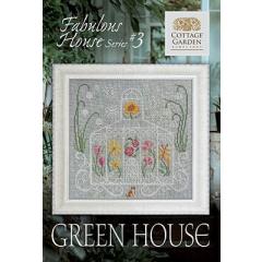 Stickvorlage Cottage Garden Samplings - Fabulous House Series 3 - Green House