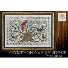 Stickvorlage Cottage Garden Samplings - Symphony Of Friendship Sampler