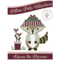 Stickvorlage Anabella's - Roscoe The Raccoon - Pillow Pals Valentine's