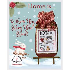 Stickvorlage Finally A Farmgirl Designs - Home Is Where You Hang Your Heart