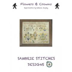 Stickvorlage SamBrie Stitches Designs - Flowers & Crowns