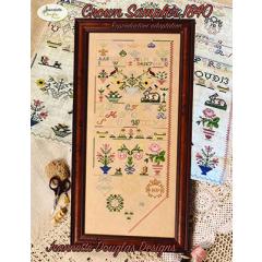 Stickvorlage Jeannette Douglas Designs - Crown Sampler 1840 Reproduction Adaptation