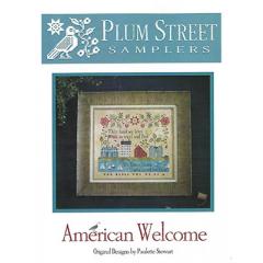 Stickvorlage Plum Street Samplers - American Welcome