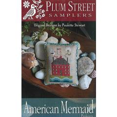 Stickvorlage Plum Street Samplers - American Mermaid Pincushion