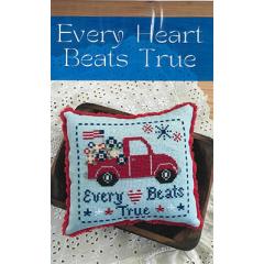 Stickvorlage Annie Beez Folk Art - Every Heart Beats True