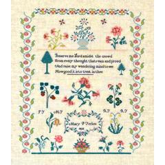 Stickvorlage Queenstown Sampler Designs - Mary P. Yerkes 1825