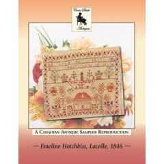 Stickvorlage Cross Stitch Antiques - Emeline Hotchkiss, Lacolle, 1846