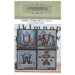 Stickvorlage Puntini Puntini - When I Think Of The Alphabet - UVWX 2024