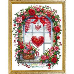 Stickvorlage Les Petites Croix De Lucie - Valentine Window