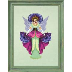 Stickvorlage Mirabilia Designs - February Amethyst Fairy