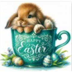 Needle Minder - Happy Easter Rabbit
