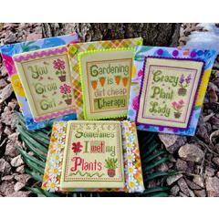 Stickvorlage Pickle Barrel Designs - Green Thumb 4-Pack